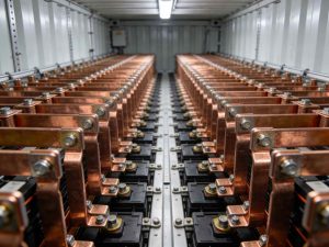 电池内部电池簇与密集电气连接点