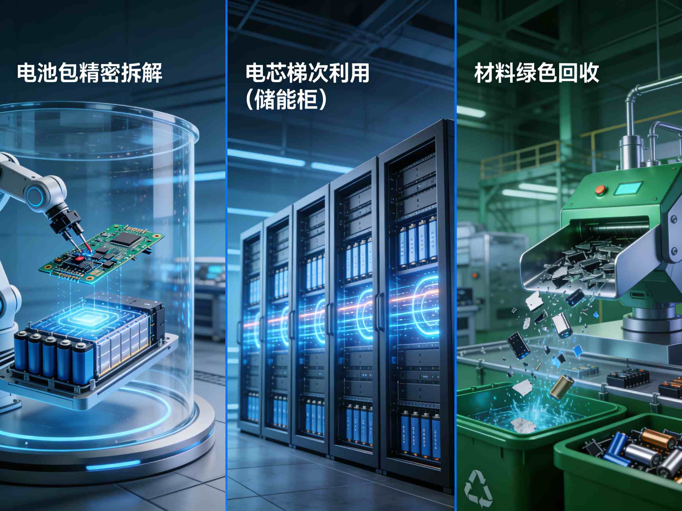 未来电池循环产业链概念图