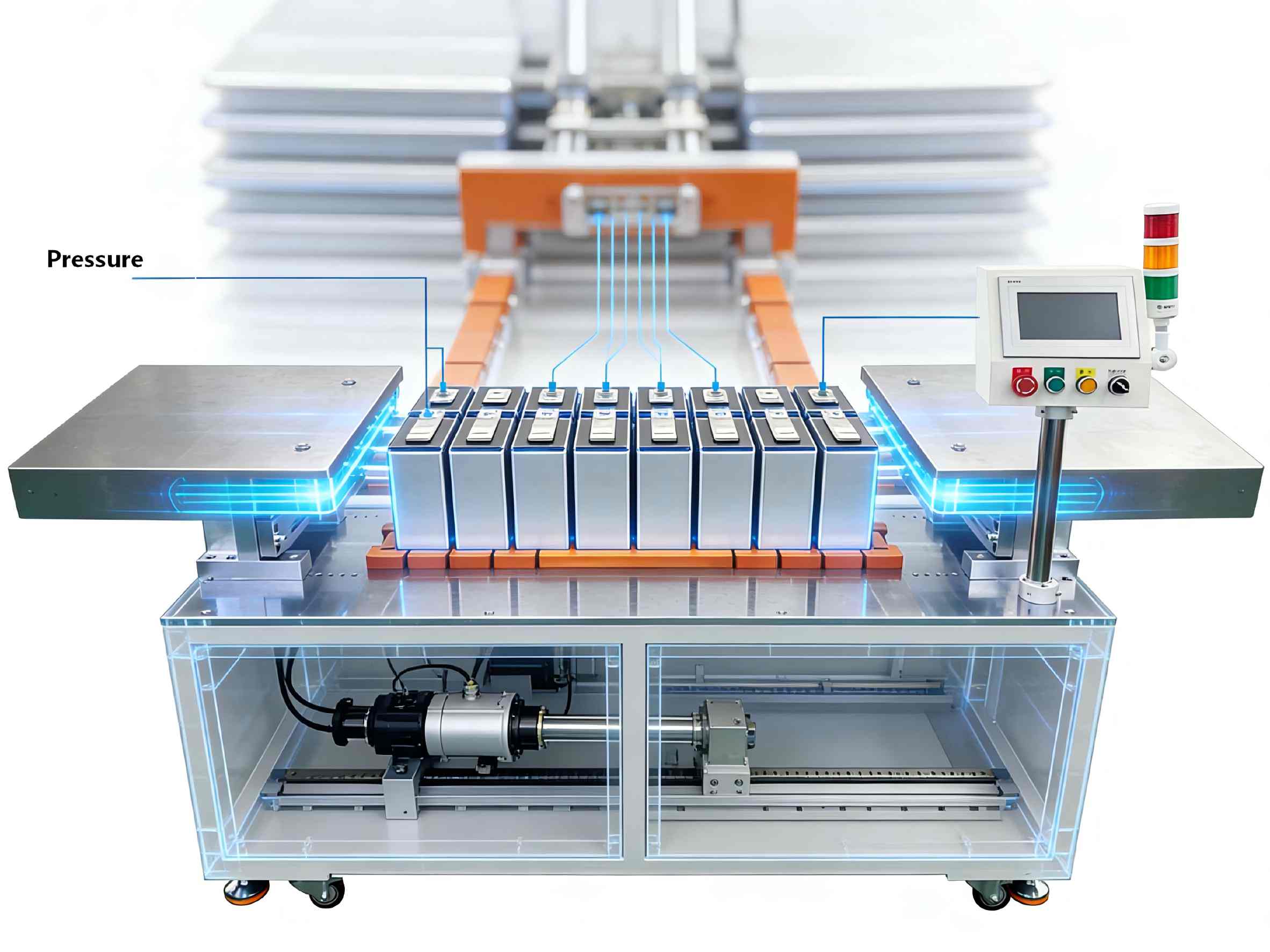 数控电芯堆叠挤压机效果示意